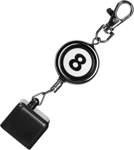 Pool Chalk Holder Billiards Snooker Cue Chalk Holder with Retractable Key Ring Pool Table Accessories Billiards Accessories for Billiard Lovers