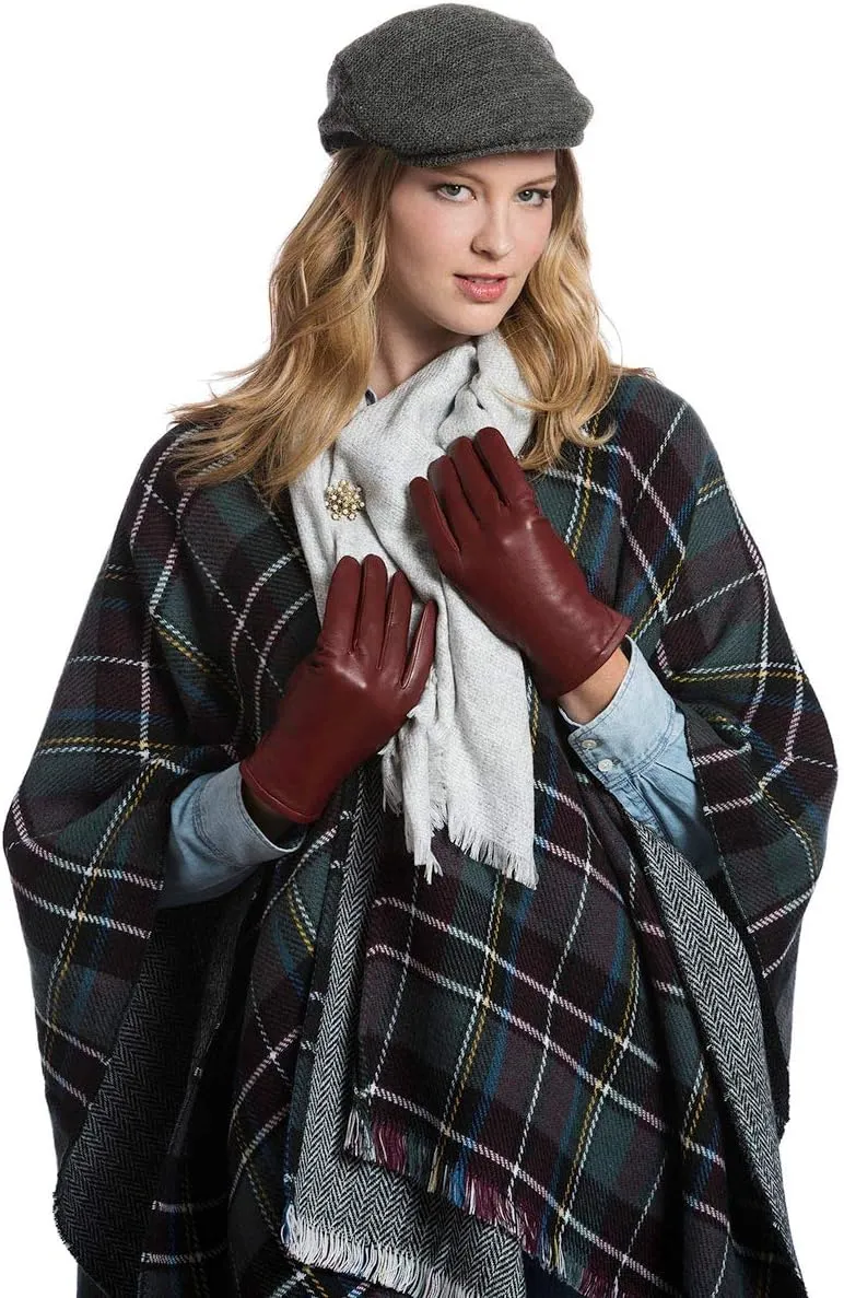 Pratt & Hart Broadway Womens Leather Gloves with Thinsulate Lining (Sheepskin) Great for Winter Outings, Driving or Skiing