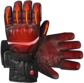 Professional Heated Motorcycle Gloves, Electric Rechargeable Battery Hand Warmers for Men Women, Winter Waterproof Riding Ski Bicycle Cycling Hunting Fishing Snowboarding