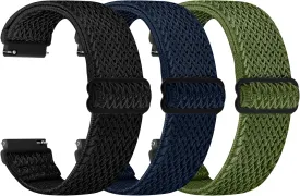 Quick Release Watch Band - Choice of Width -18mm 19mm 20mm 22mm 24mm Watch Bands, Solo Loop Adjustable Elastic Nylon Watch Straps Replacement Wristband for Men Women
