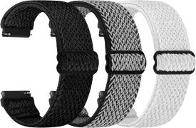 Quick Release Watch Band - Choice of Width -18mm 19mm 20mm 22mm 24mm Watch Bands, Solo Loop Adjustable Elastic Nylon Watch Straps Replacement Wristband for Men Women