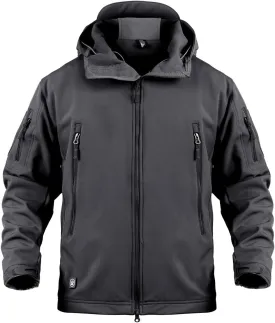 ReFire Gear Men's Army Special Ops Military Tactical Jacket Softshell Fleece Hooded Outdoor Coat