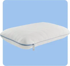 SEALY Dreamlife Queen Size Memory Foam Cooling Surface Guard Technology, Removable Machine-Washable Cover, 1 Year Warranty, White Pillow