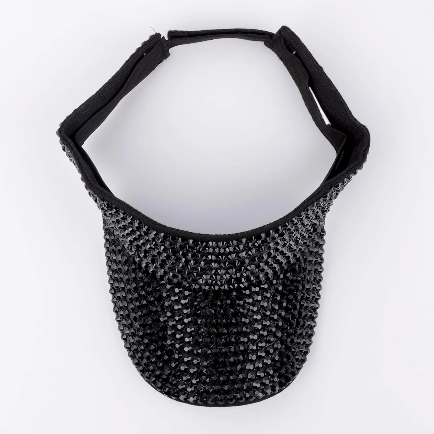 Shiny Rhinestone Sport Sun Visor Hat Adjustable Summer Cap for Women Men Golf Tennis Cycling Running Jogging