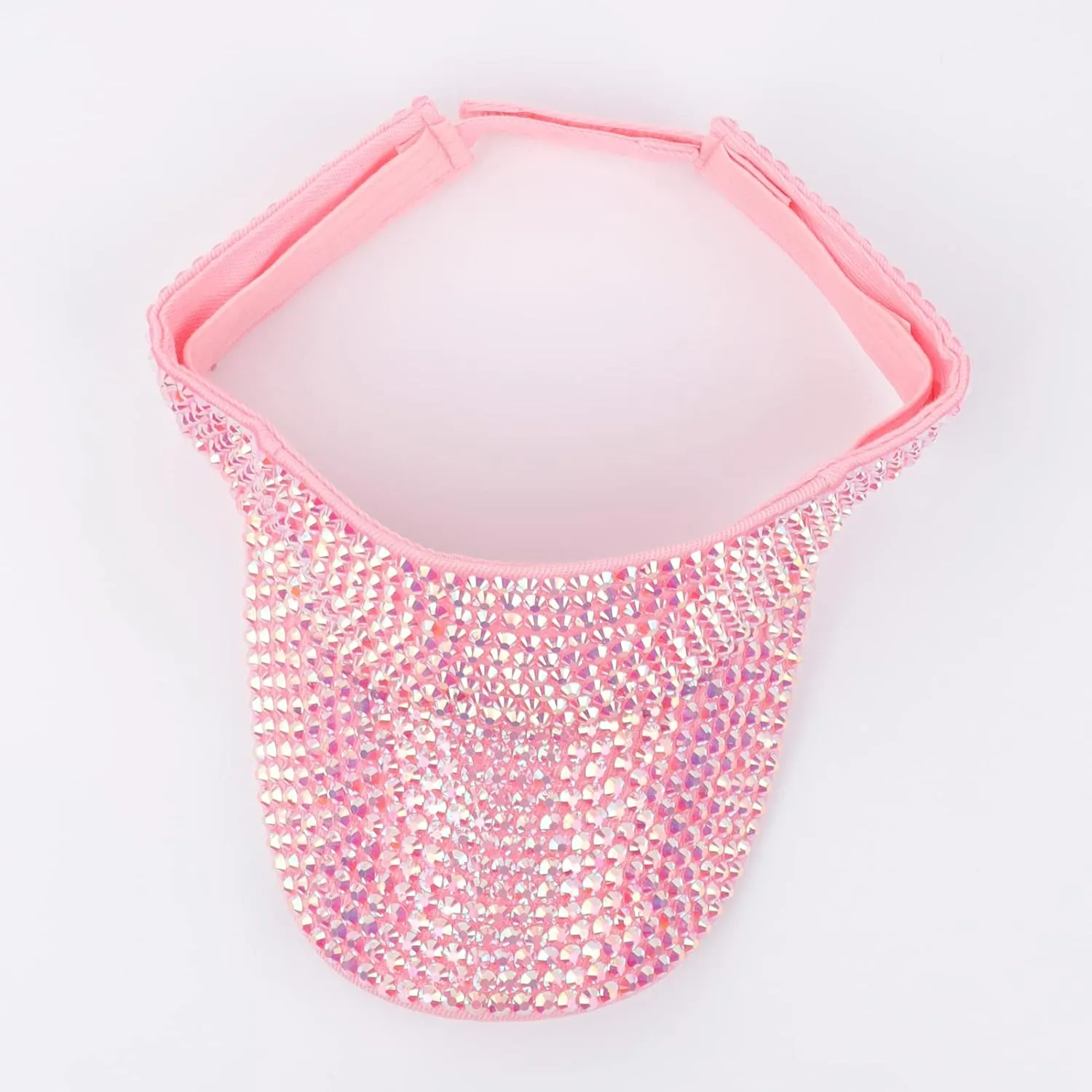 Shiny Rhinestone Sport Sun Visor Hat Adjustable Summer Cap for Women Men Golf Tennis Cycling Running Jogging