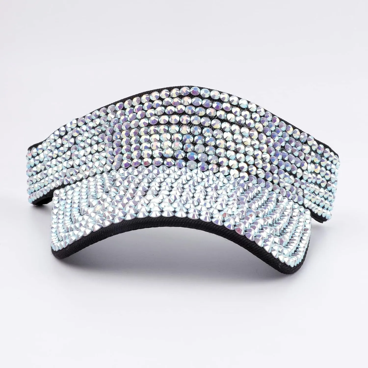 Shiny Rhinestone Sport Sun Visor Hat Adjustable Summer Cap for Women Men Golf Tennis Cycling Running Jogging