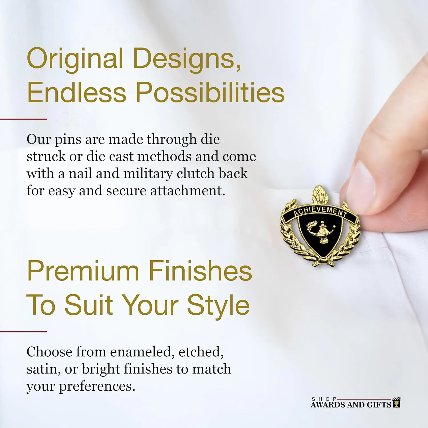 SHOP AWARDS AND GIFTS HP Series 1 Inch Lapel Pins