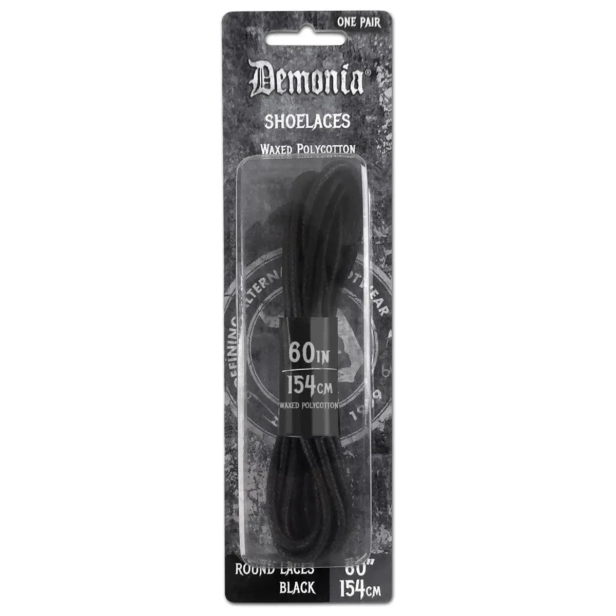 SL-ANKLE-DE DEMONIA 154CM Ankle Boot Shoe Laces BLACK