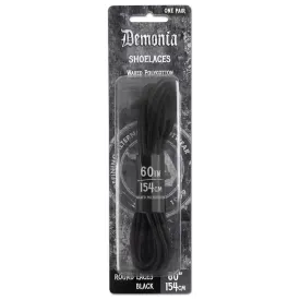 SL-ANKLE-DE DEMONIA 154CM Ankle Boot Shoe Laces BLACK