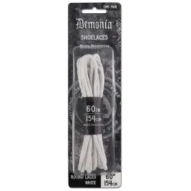 SL-ANKLE-DE DEMONIA 154CM Ankle Boot Shoe Laces WHITE