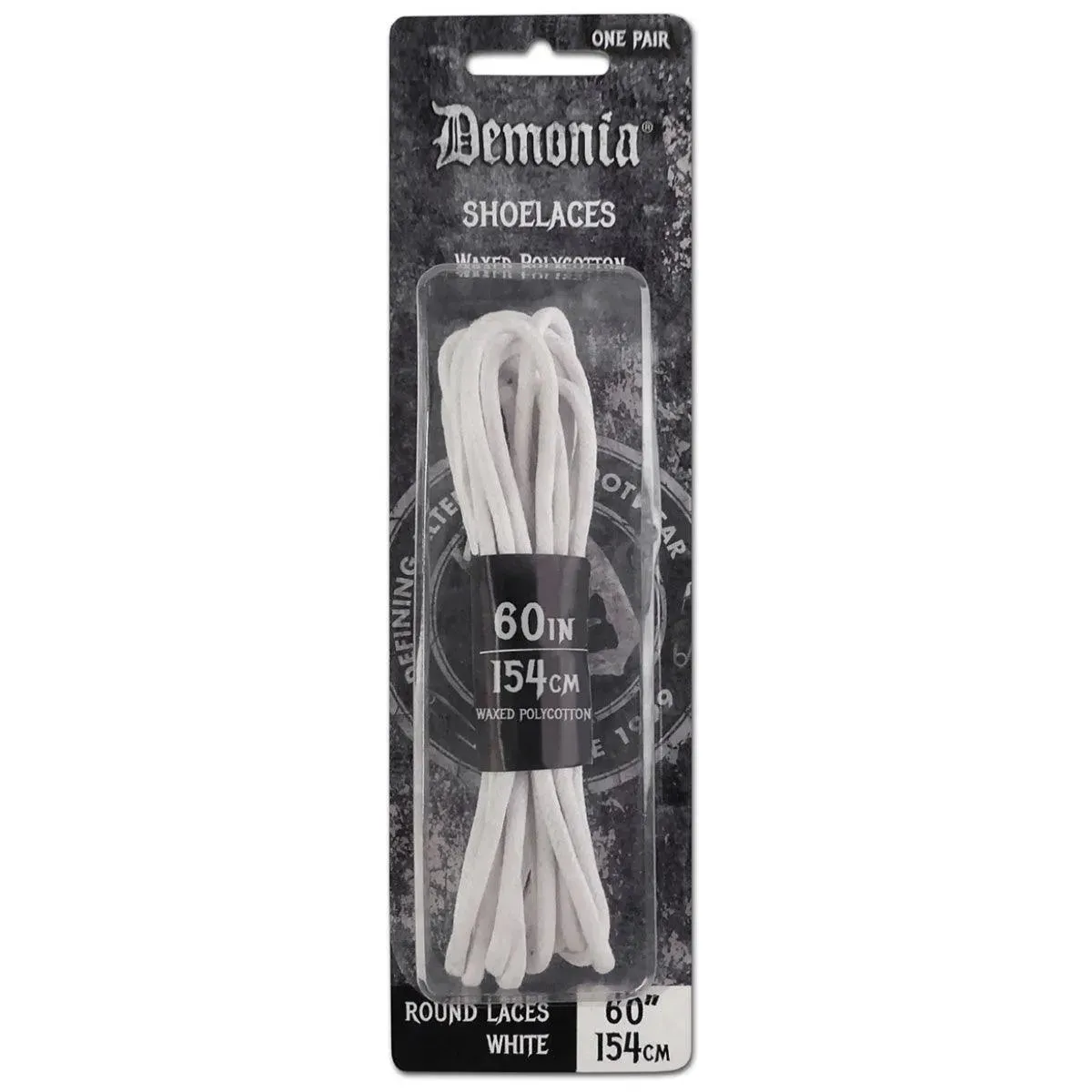 SL-ANKLE-DE DEMONIA 154CM Ankle Boot Shoe Laces WHITE