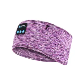 Sleep Headphones, wireless Headband with Zip Pocket Wireless Music Sport Headbands with Ultra-Thin HD Stereo Speakers for Side Sleepers, Meditation,Relaxation and Sport (Purple)