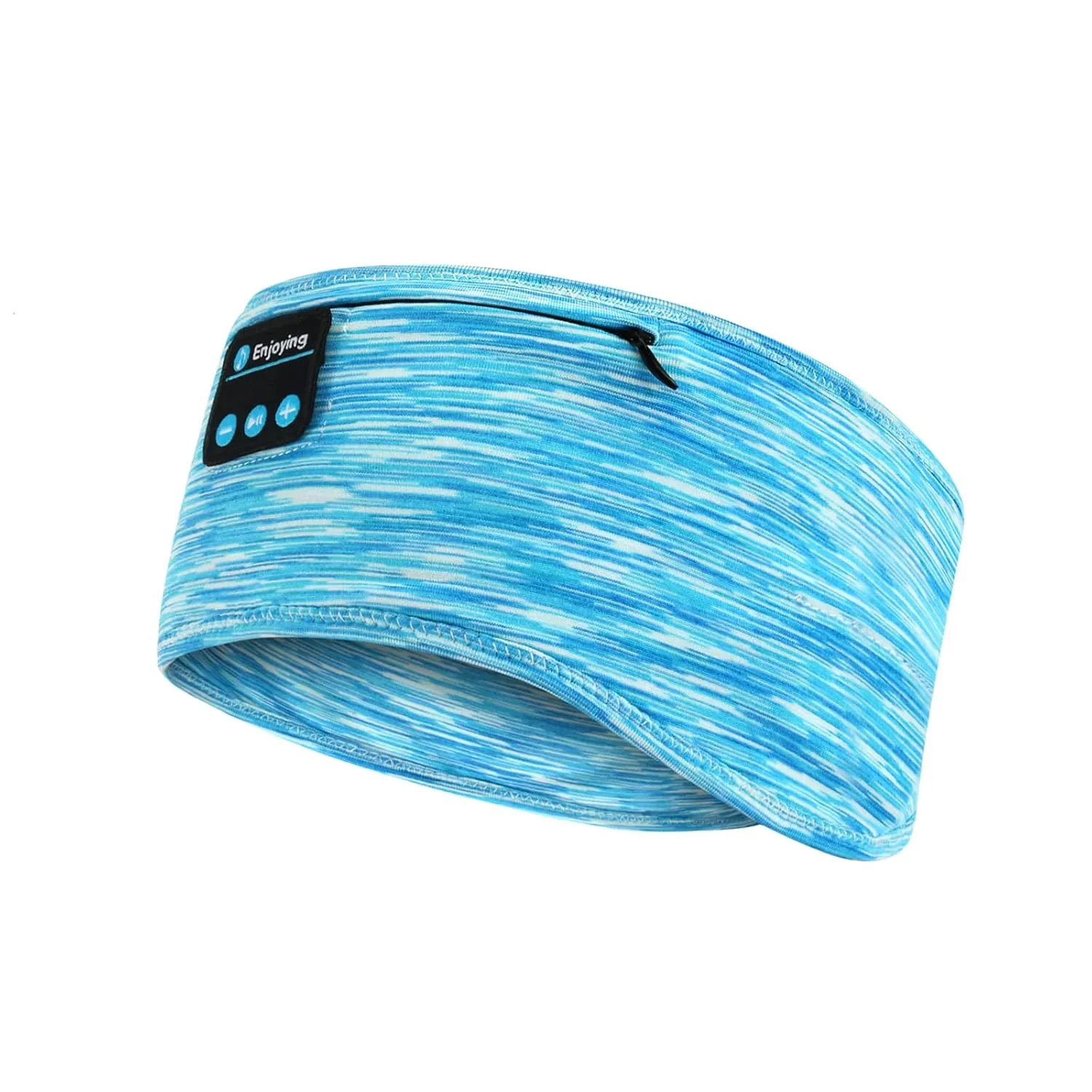 Sleep Headphones, wireless Headband with Zip Pocket Wireless Music Sport Headbands with Ultra-Thin HD Stereo Speakers for Side Sleepers, Meditation,Relaxation and Sport(Blue)
