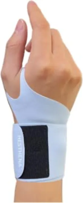 Slim and Colorful Wrist Brace, Flexible, Wrist Support, Wrist Pain, Adjustable, Sports, Fits Both Hands (Baby Blue)