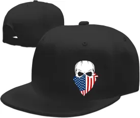 Snapback Flat Bill Fitted Hats for Men - Skateboard Accessories