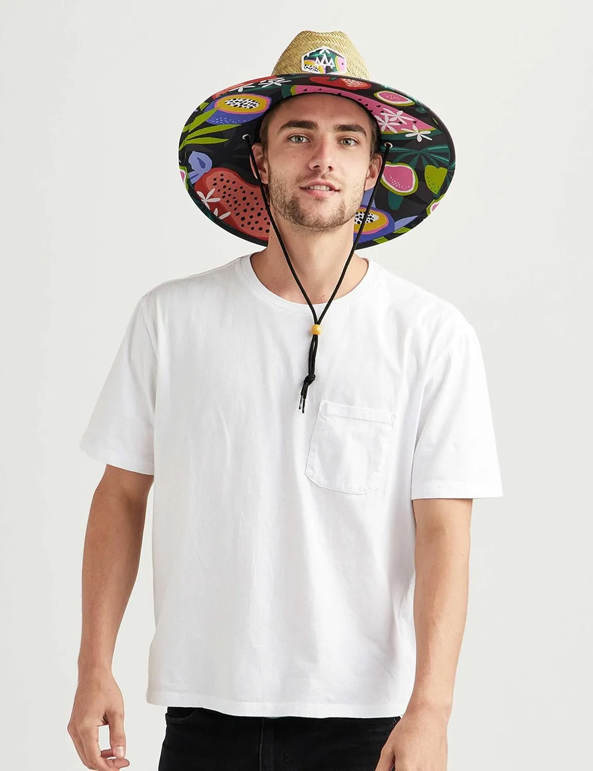Straw Hat for Men & Women | Lifeguard Hat, Beach Hat & Sun Hat | UPF 50  Wide Brim for Sun Protection | One Size | Hemlock