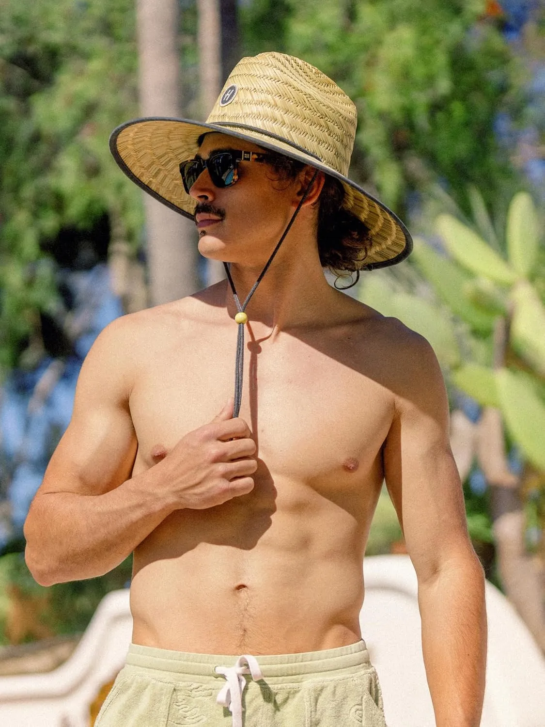 Straw Hat for Men & Women | Lifeguard Hat, Beach Hat & Sun Hat | UPF 50  Wide Brim for Sun Protection | One Size | Hemlock