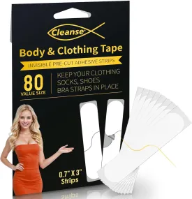 Strips Double Sided Tape for Clothes and Fashion, Clothing Tape to Keep Clothes in Place,Dress Tape Fabric to Skin Heavy Duty