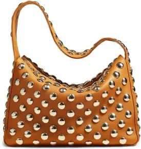 Studded Handbag for Women - Black Punk Shoulder Bag 90s 2000s Vegan Fall Fashion Trendy Purse