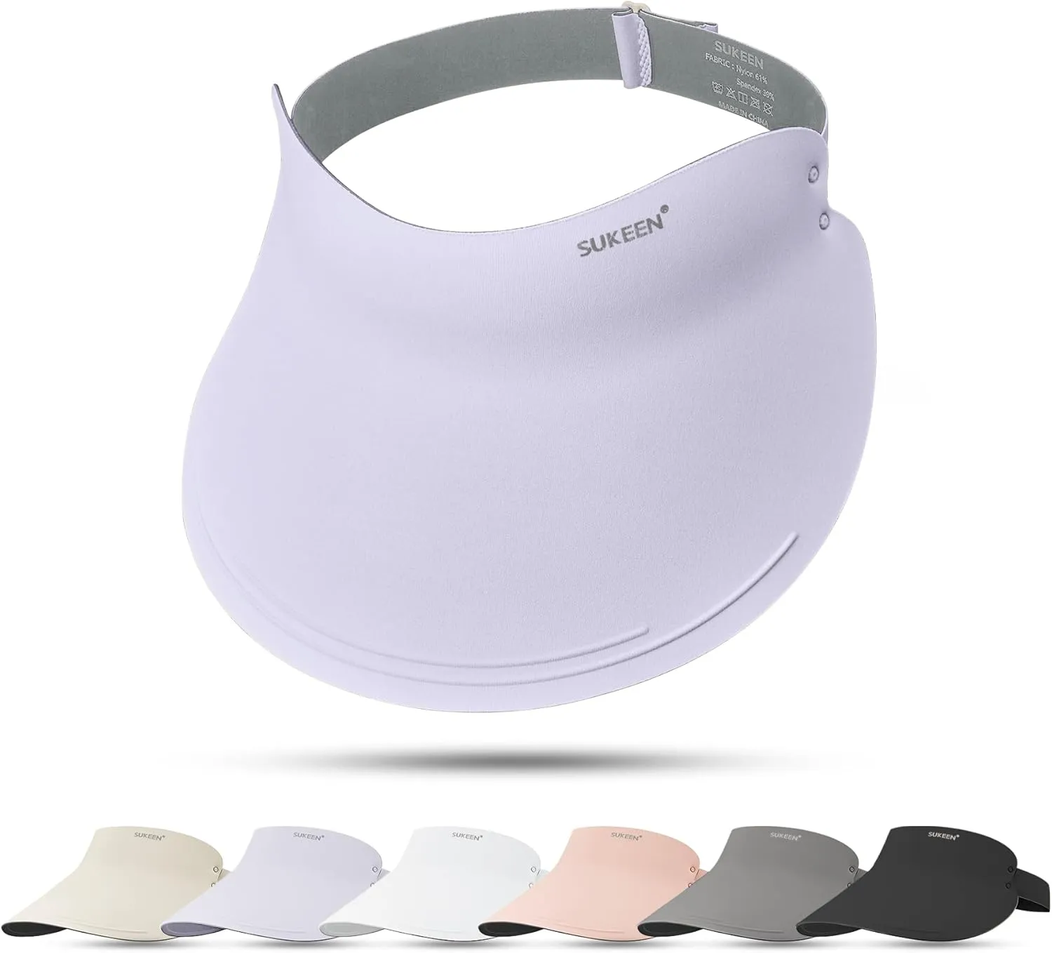 Sukeen Wide Brim Sun Visor Hat for Women Men,UPF50  Seamless Sun Hats Foldable Ponytail Beach Hats for Daily Outdoor Sport