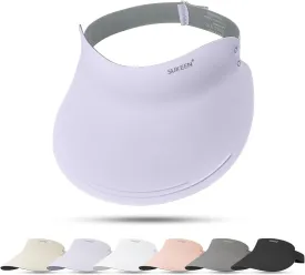 Sukeen Wide Brim Sun Visor Hat for Women Men,UPF50  Seamless Sun Hats Foldable Ponytail Beach Hats for Daily Outdoor Sport