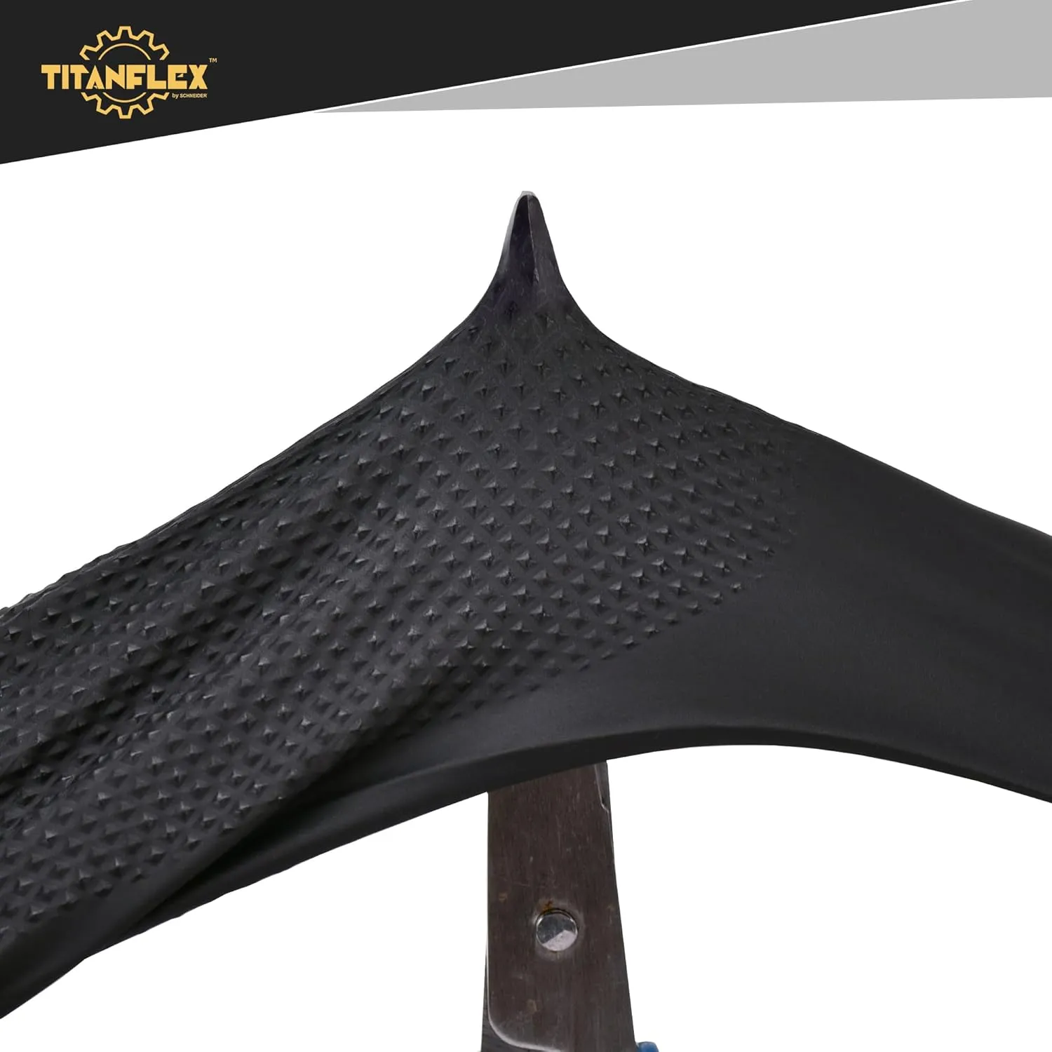 TitanFlex Thor Grip Heavy Duty Black Industrial Nitrile Gloves with Raised Diamond Texture, 8-mil, Latex Free