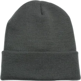 Top Level Beanie Men Women - Unisex Cuffed Plain Skull Knit Hat Cap