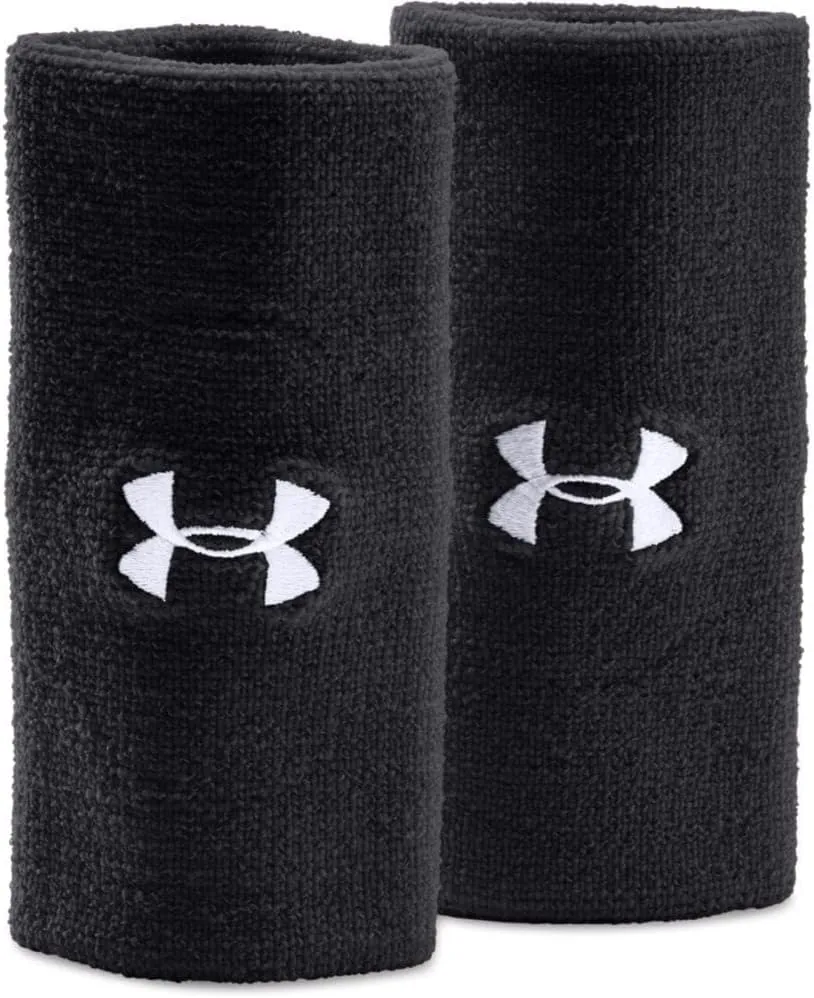 Under Armour Adult 6-inch Performance Wristband 2-Pack