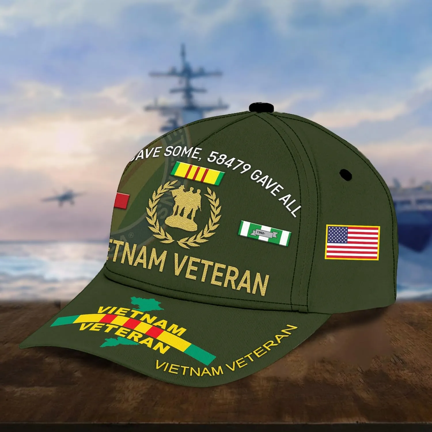 Vietnam Veteran Hats for Men All Gave Some Veterans Cap Proud US Veteran Dad Patriotic Hats Military Cap Gifts Vietnam Vets