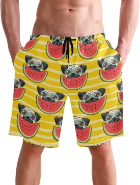 visesunny Men Swim Trunks Swimming Beach Surfing Board Shorts Swimwear Quick Dry Mesh Lining Bathing Suits with Pockets