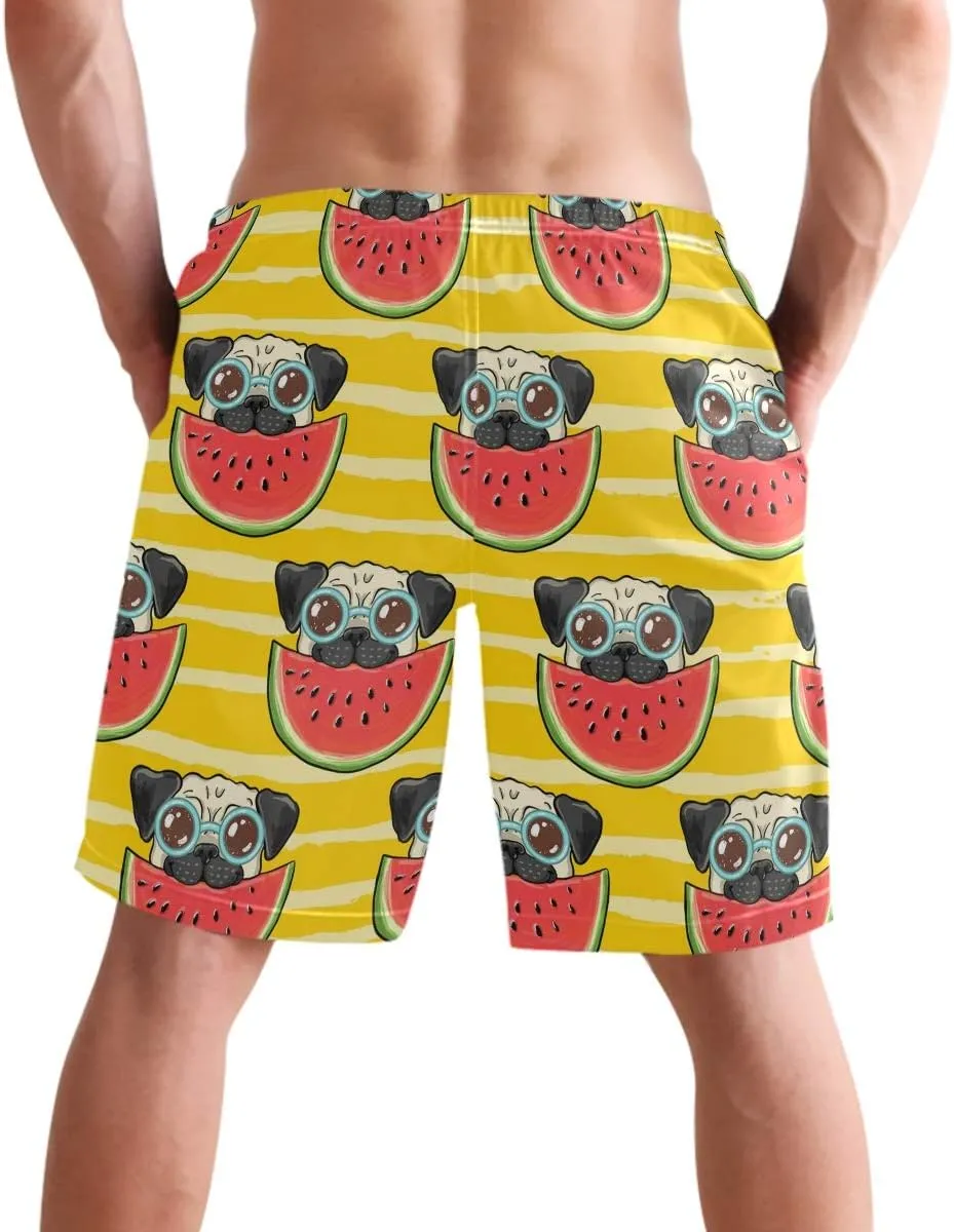 visesunny Men Swim Trunks Swimming Beach Surfing Board Shorts Swimwear Quick Dry Mesh Lining Bathing Suits with Pockets