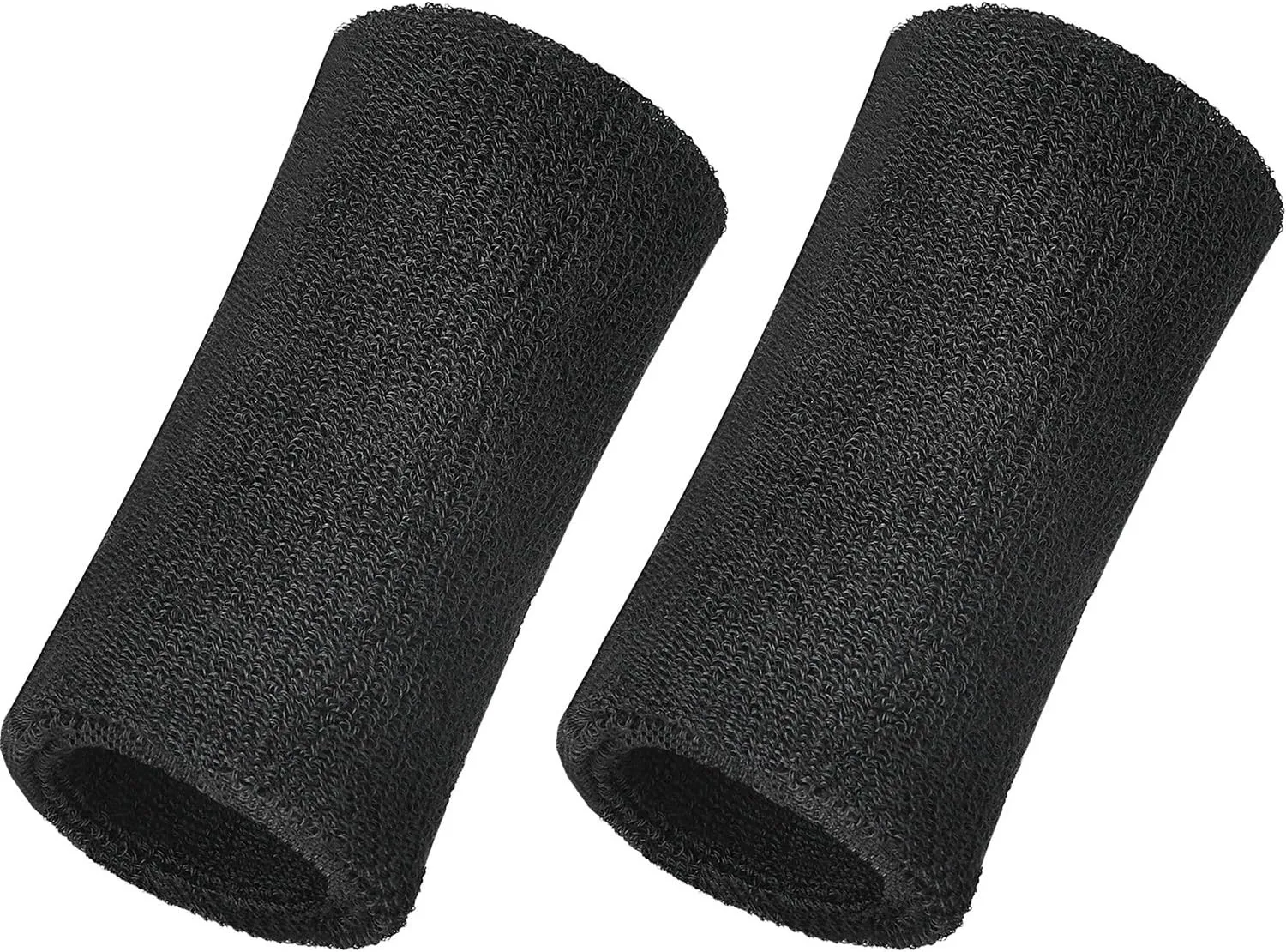 Willbond 6 Inch Wrist Sweatband Sport Wristbands Elastic Athletic Wrist Bands for Sports 2 Pieces