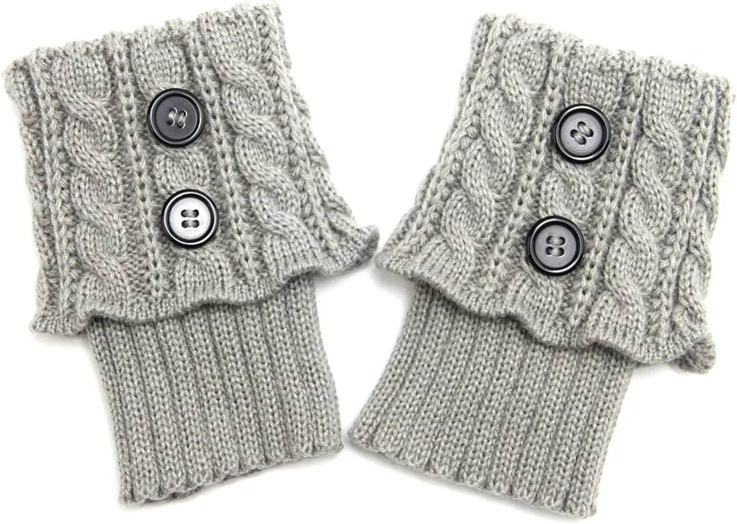 Women Winter Warm Crochet Knitted Boot Cuff Sock Short Leg Warmers