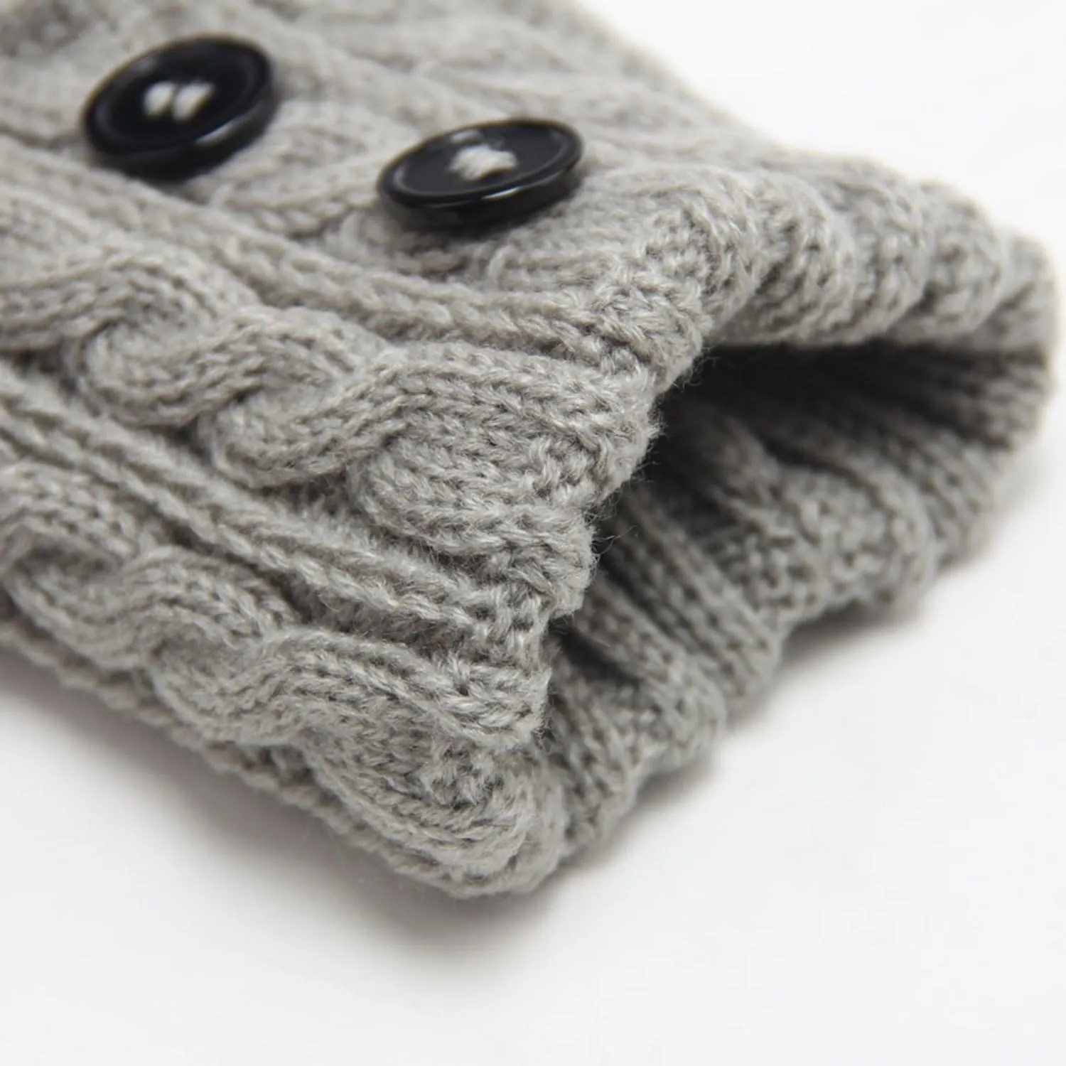 Women Winter Warm Crochet Knitted Boot Cuff Sock Short Leg Warmers