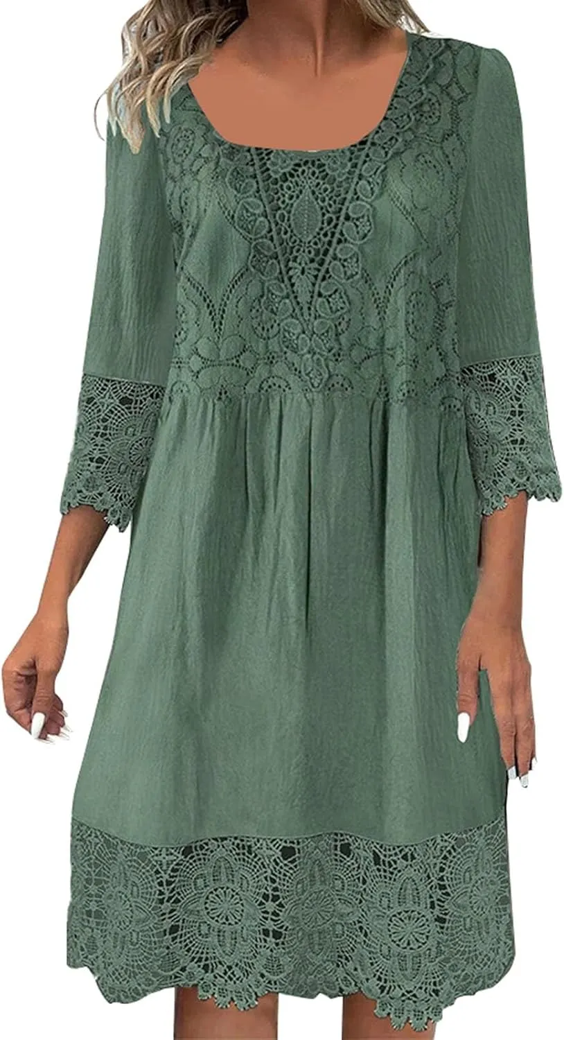 Womens Colorful Boho Floral Maxi Dress Casual Loose Summer Beach Vacation Flowy Dresses