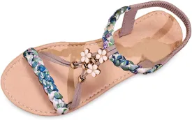 Women's Sandals Travel Summer Beach Sandals Casual Bohemia Flat Sandals Comfortable Open Toe Ankle Shoes