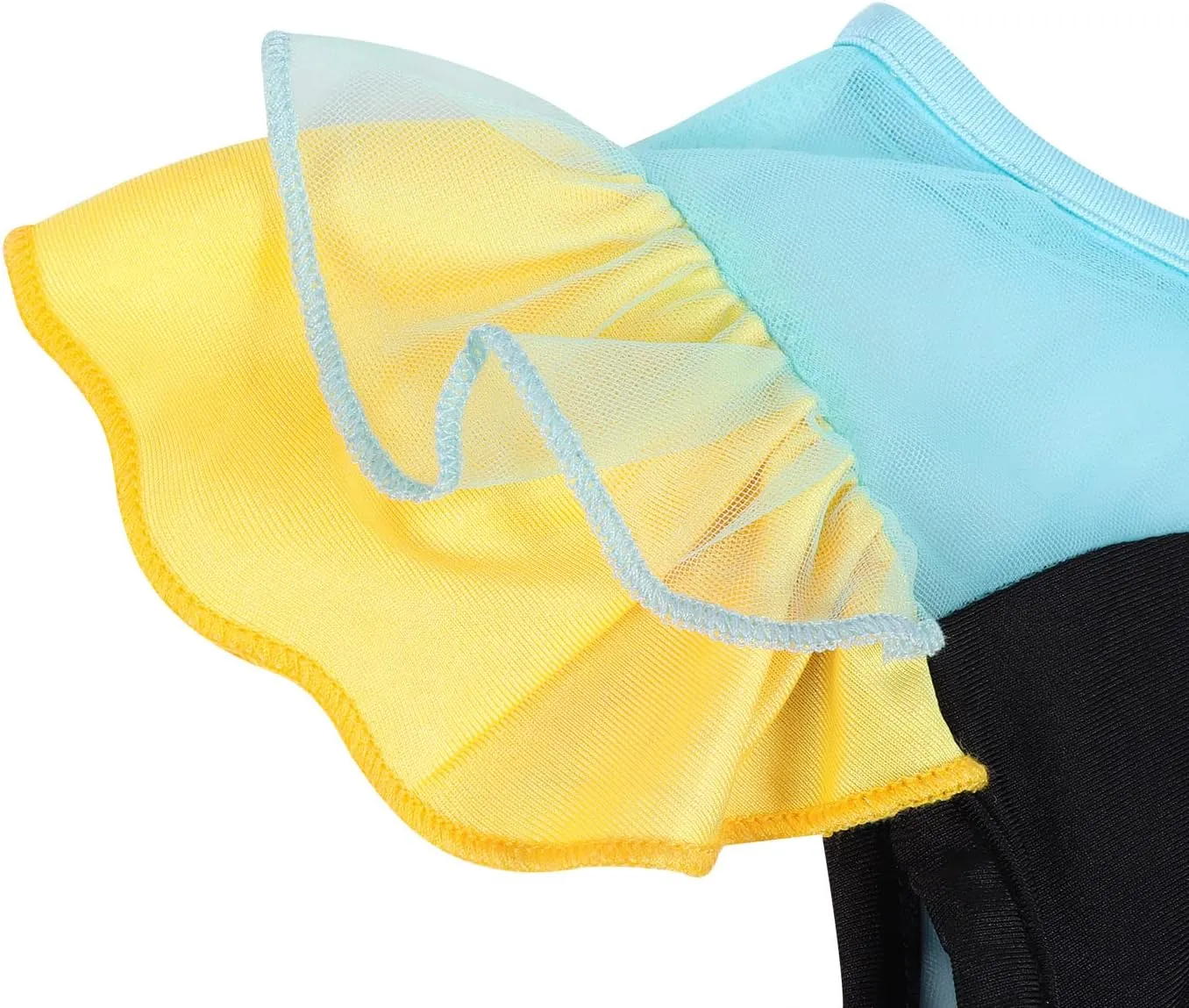 WonderBabe Girls Princess Two Piece Swimsuit Kids Bathing Suits Ruffles Fancy Swimwear Surf Beach Summer Swimming Tankini Set