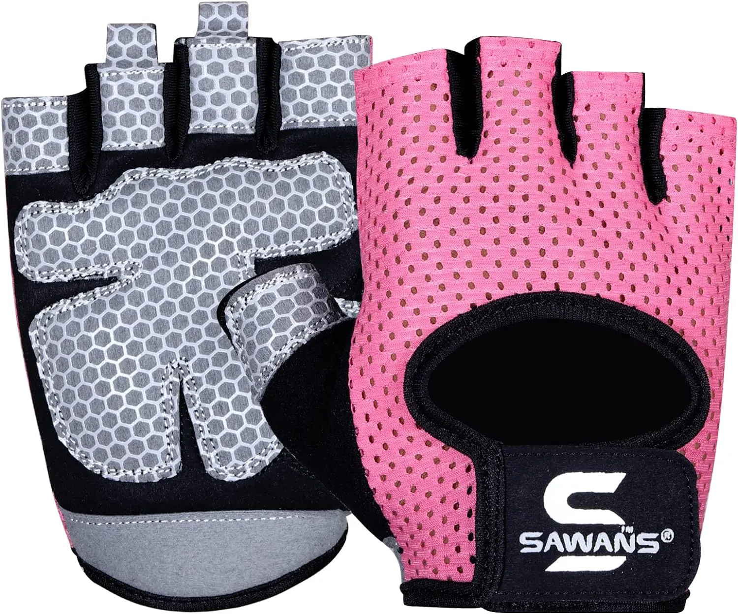 Workout Gloves for Men and Women Weight Lifting Gloves Gym Fitness Exercise Cycling Pull ups Microfiber Lightweight Breathable Non-Slip Silicone Padded Palm Grip Protection