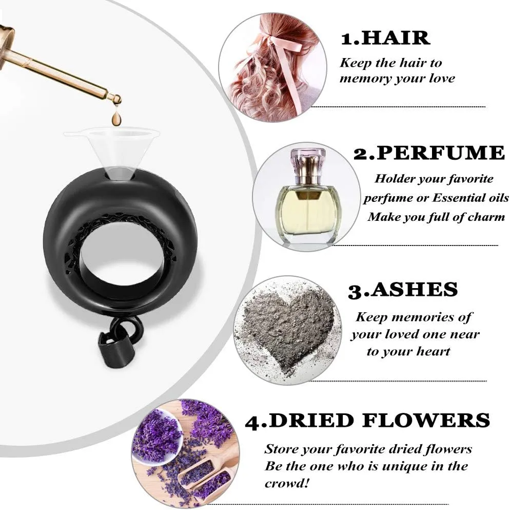 XSMZB Circle of Life Urn Necklace for Ashes Stainless Steel Eternity Keepsake Memorial Cremation Jewelry for Ashes Pendant Locket